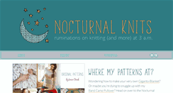 Desktop Screenshot of nocturnalknits.com
